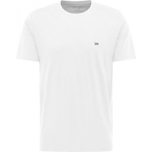 T-shirt Heren XXL Lee Ronde hals Korte mouw White 100% Katoen