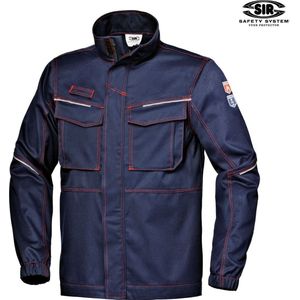 SIR SAFETY POLYTECH MODAC Softshell Werkjas HEREN Veiligheidsjas Donkerblauw - Vlamvertragend - Antistatisch - Reflecterende Details