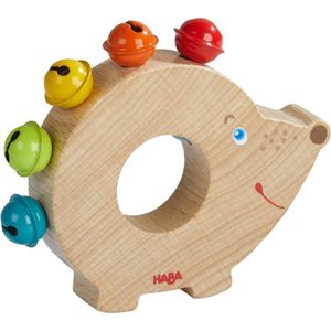 Haba Houten Rammelaar Egel Met Belletjes 9 Cm