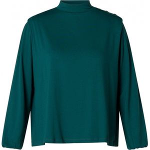 YESTA Didi Jersey Shirt - Dark Teal - maat 0(46)