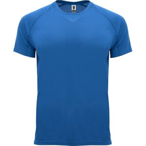 Kobaltblauw unisex sportshirt korte mouwen Bahrain merk Roly maat 4XL
