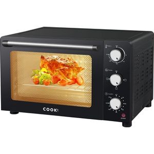 COOK-IT Mini Oven 21L - Vrijstaande Heteluchtoven - 4 Extra's - 230°C - 120min Timer