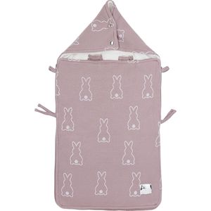 Meyco Baby X Mrs.Keizer Rabbit voetenzak - lilac - 40x82cm