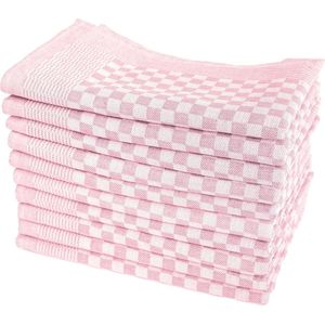 Set van 10 luxe theedoeken, 50 x 70 cm, 100% katoen, 210 g/m², 75 g, premium kwaliteit, super absorberende keukendoeken, afwashandjes, theedoeken, afwasdoeken