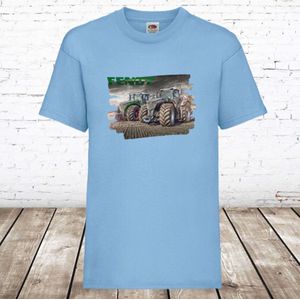 Trekker shirt Fendt -Fruit of the Loom-158/164-t-shirts jongens