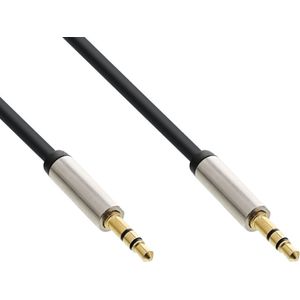 Premium 3,5mm Jack stereo audio slim kabel - 0,50 meter