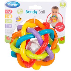 Playgro Buigbare Bendy Ball - Grijp- en Bijtspeelgoed - incl rammelaar - Activiteitenbal