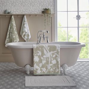 Laura Ashley | Badlaken Oriental Garden Dove Grey 100x150cm