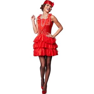 dressforfun - Vrouwenkostuum Savoy S - verkleedkleding kostuum halloween verkleden feestkleding carnavalskleding carnaval feestkledij partykleding - 301590