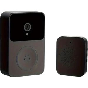 Bovista Video Deurbel - Deurspion Met Camera En Wifi - Videodeurbel - Draadloos - Deurbel (t-ring geluid) - Camera - Buiten - Nachtzicht - Zwart