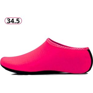 Livano Waterschoenen Voor Kinderen & Volwassenen - Aqua Shoes - Aquaschoenen - Afzwemschoenen - Zwemles Schoenen - Roze - Maat 35.5