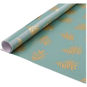 Kaftpapier LUXURY COLLECTION Jungle design - Groen / Goud - Papier - 300 x 46,5 cm - Set van 2 - School - Back2School - Campus - Kaft - Boekpapier
