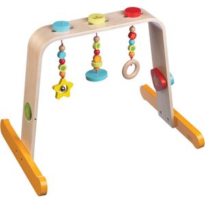 Nûby - Interactieve Houten Baby Gym - Educatief babyspeelgoed - 0m+