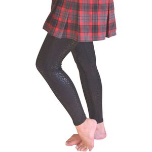 Dames Lederen Legging leather look | Kunstleer Legging | Zwart panter motief - Maat Smal/Medium