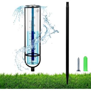 Equivera Regenmeter met Grondpen - Regenmeter - Regenmeter Tuin - Neerslagmeter - Outdoor - Voor tuin en gazon!