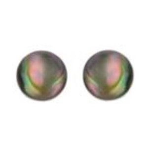 Behave Oorbellen - oorstekers - abalone schelp - multi kleur - 1 cm