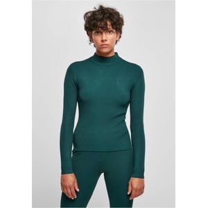 Urban Classics - Ladies Rib Knit Turtleneck Sweater/trui - XL - Groen