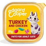 Edgard & Cooper Kattenvoer Adult Pate Kalkoen - Kip 85 gr