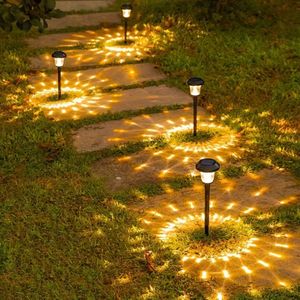 Bovista Tuinverlichting - Tuinlampen - Buitenverlichting - Tuin Verlichting - Led Lamp - Licht - Op Zonneenergie - LED - Warm Licht - Sensor - 6 stuks