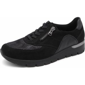Waldläufer OrthoTritt Dames Sneaker - 626K02-605-001 Zwart - Wijdte K - Maat 9 (43)
