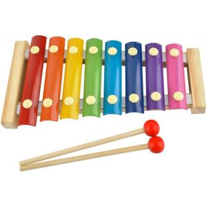 Xylofoon met slaghoutjes - 8 tonen - Piano - Keyboard - Muziekinstrument kinderen - Kleuter / peuter speelgoed - Hout