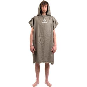 Surflogic microfiber omkleed poncho olive green