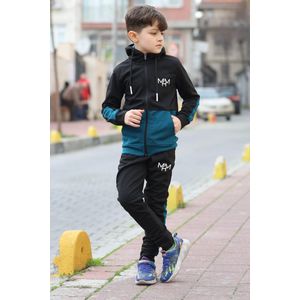 MAKE ME HAPPPY pak - kinderen Set Merk Sport Jasje | Broek Set Fashion sport Trainingspak kinderen Kleding - 12 jaar