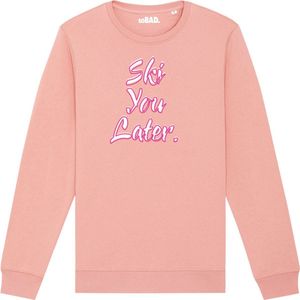 Wintersport sweater canyon pink L - Ski you later - soBAD. | Foute apres ski outfit | kleding | verkleedkleren | wintersporttruien | wintersport dames en heren