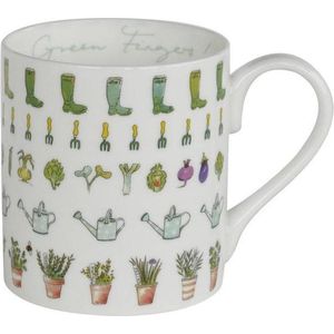 Groene Vingers Mok - beker - kopje voor koffie en thee van Sophie Allport