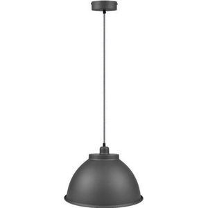 KLIMliving Makemo - Hanglamp industrieel - Metaal - Ø38cm - 1xE27 - Grijs - Hanglamp Slaapkamer - Hanglamp Woonkamer