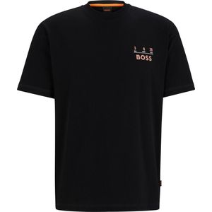 BOSS - T-shirt Backprint Zwart - Heren - Maat XXL - Regular-fit