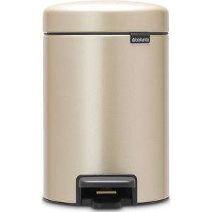 Brabantia NewIcon Prullenbak - 3 liter - Metallic Gold