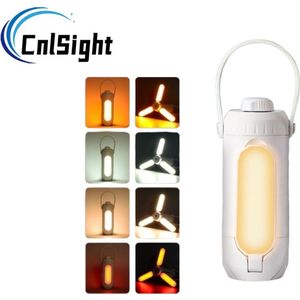 CNL Sight Camping Lamp-4 modi(wit licht/warm wit/schemering/SOS)- inklapbare hangende campinglamp-met instelbare helderheid-oplaadbare waterdichte lantaarn-Kampeerlamp-Camping accessoires-Kamperen en outdoor