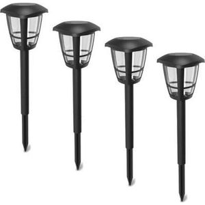 LED Solar Tuinlamp - Klassiek - Stelo - Set van 4 stuks