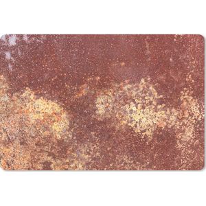 Bureau onderlegger - Muismat - Bureau mat - Roest print - Rood - Abstract - 60x40 cm