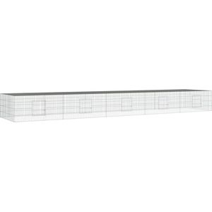 vidaXL-Konijnenkooi-met-5-panelen-541x109x54-cm-gegalvaniseerd-ijzer
