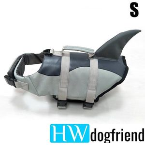 Zwemvest voor uw hond - model haai met vin (S)