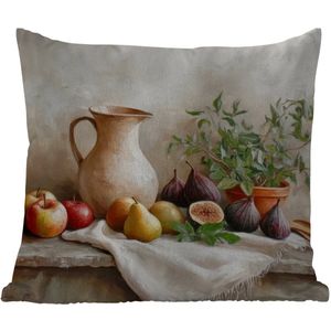 Buitenkussen Weerbestendig - Fruit - Kruiden - Landelijk - 50x50 cm