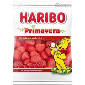 Haribo Primavera erdbeeren - 1 x 100 gr - Traktatie - Uitdeel zakjes - Snoep - Sinterklaas en kerst cadeau