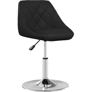 vidaXL Barkruk - Kunstleer - Zwart - Verstelbaar Barkruk - Keukenstoel - Eetkamerstoelen - Zwarte Barkruk - Kruk