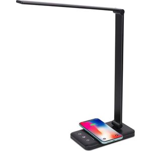 Lichtendirect-Led Bureaulamp- Dimbaar- Leeslamp-Draadloze oplader-USB-5 Modus-Tafellamp- Nacht lamp- Slaapkamer lamp-Touch- Wireless charger