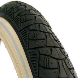 Deli Tire Tire buitenband SA-238 24 x 2.125 zw creme refl