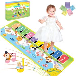 Baby Muziek Mat Piano Mat met 8 Muziekinstrumenten, Keyboard Kids Dance Mat, Speelgoed Cadeau voor Peuters Jongens Meisjes