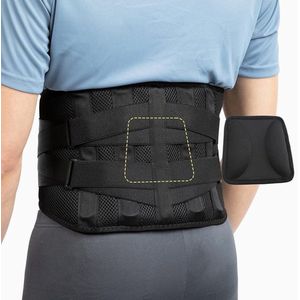 Lumbale kussen rugsteunriem - ondersteuning rugsteun voor mannen en vrouwen (XXL)