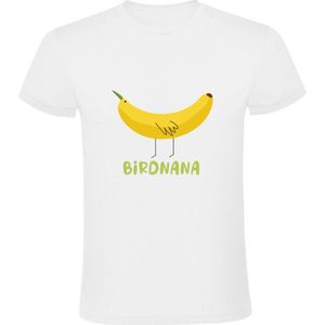 Birdnana Heren T-shirt - vogel - banaan - grappig