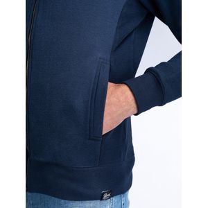 PETROL Heren-Sweater--9107 Grey Melan-Maat L