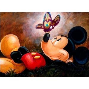 Diamond painting Disney Mickey Mouse 40x50 vierkante steentjes