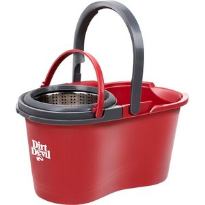 Dirt Devil Dweilsysteem met Wringer - 16 L - 17⌀ x 98 - 118 CM - Rood