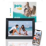 Digitale fotolijst met WiFi en Frameo App - 15.6 inch - Pora – HD+ -IPS Display – Zwart - Micro SD – Touchscreen