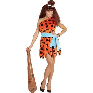 Widmann - The Flintstones Kostuum - Flintstones Vrouw Stenen Tijdperk Kostuum - Oranje - Large - Carnavalskleding - Verkleedkleding